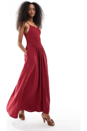 Daisy Street Vestido largo con cuerpo en forma de V de