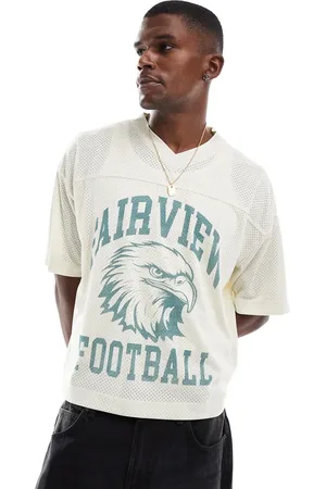 Hollister Top corto holgado con estampado multicolor deportivo de estilo fútbol americano de -Neutro