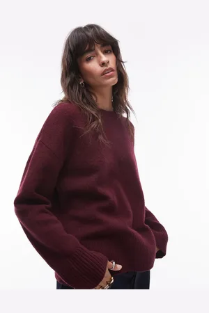 & OTHER STORIES Jersey con cuello redondo de -Rojo