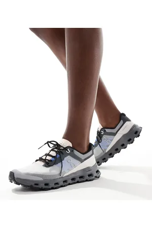 On Running Zapatillas de deporte grises y azules para carrera de montaña Cloudvista de ON