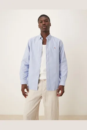 Ralph Lauren Camisa Oxford claro de corte custom de