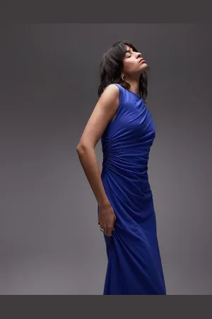 & OTHER STORIES Vestido midi con detalle drapeado de malla de