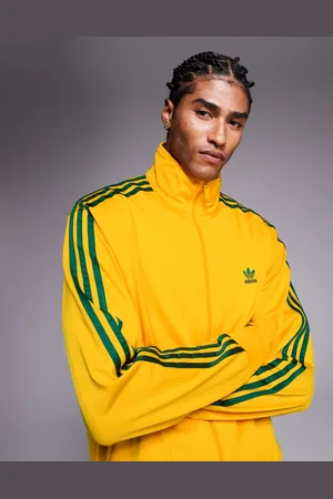 adidas Chaqueta de chándal amarilla Firebird de