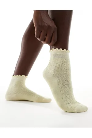 Sui Ava Calcetines tobilleros amarillos Emma de
