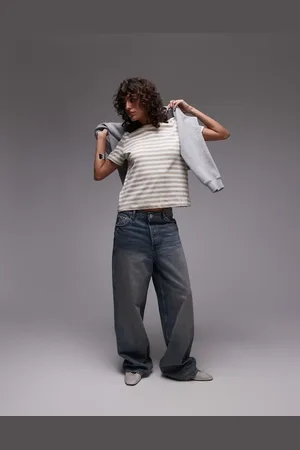 MANGO Camiseta a rayas y blancas de - neutro