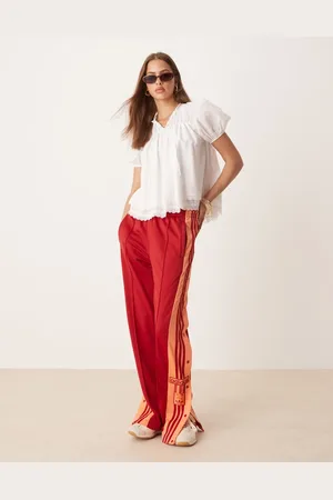 adidas Pantalones de chándal rojos y naranjas Adibreak de