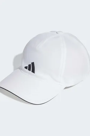 adidas Gorra de béisbol blanca y negra para correr Aeroready de -Blanco