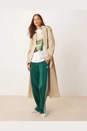 adidas Pantalones de chándal verdes Firebird de