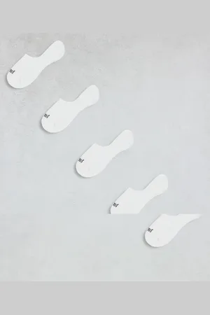 River Island Pack de 5 pares de calcetines blancos invisibles de