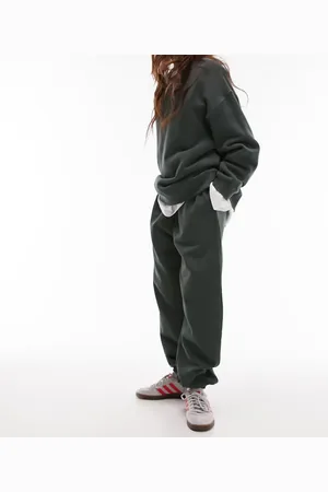 Topshop Joggers caquis extragrandes con bajos ajustados de -Verde