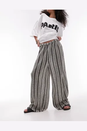 Topshop Pantalones playeros monocromáticos de punto de -Multicolor