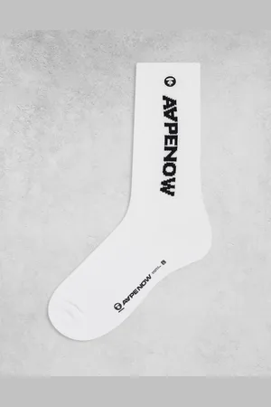 A Bathing Ape Calcetines blancos con logo Ape de AAPE By A Bathing Ape