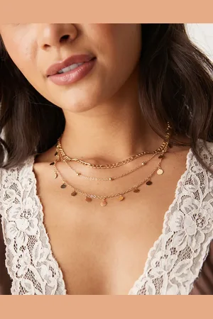 DesignB London Collar de varias hileras con colgantes de discos de