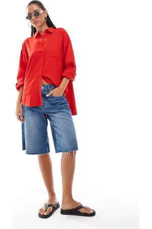 JJXX Camisa roja extragrande de -Rojo