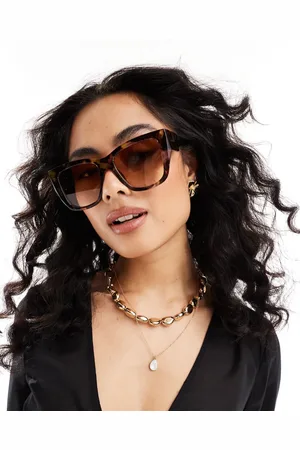 Aire Gafas de sol oscuro efecto carey cuadradas Pallas de
