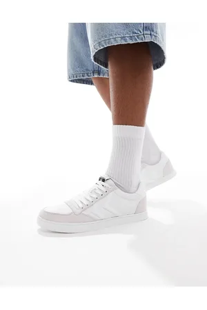 Hummel Zapatillas de deporte blancas de lona Slimmer Stadil Tonal Low de