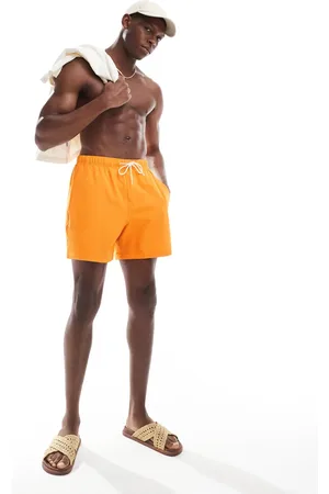 Hollister Shorts de baño naranjas de