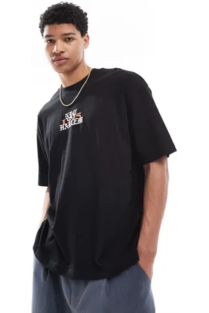 ASOS Camiseta extragrande con estampado gráfico grunge de -Negro