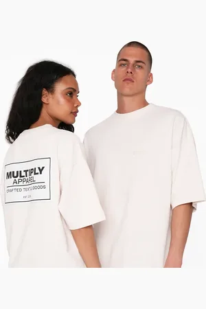Multiply Apparel Camiseta blanco hueso extragrande Designation de
