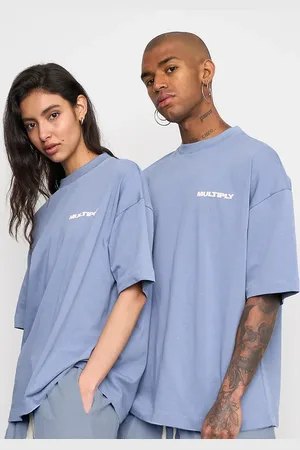 Multiply Apparel Camiseta azul viento extragrande Multiply de