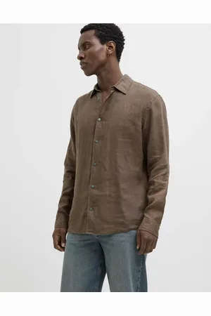 JACK & JONES Camisa marrón tambor de -Neutro