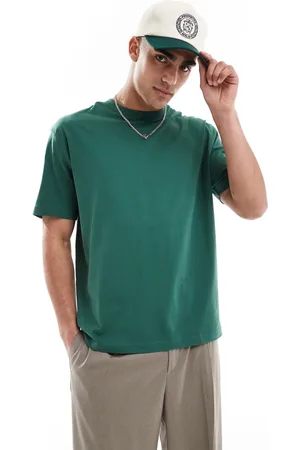 ASOS Camiseta verde básica holgada de