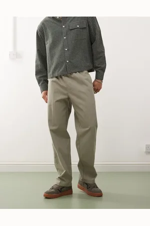 Obey Pantalones verde de sarga Easy de