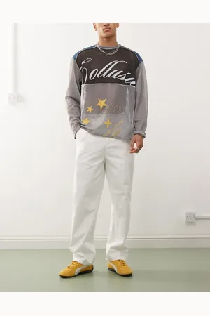 Obey Pantalones blancos de estilo carpintero Hardwork de