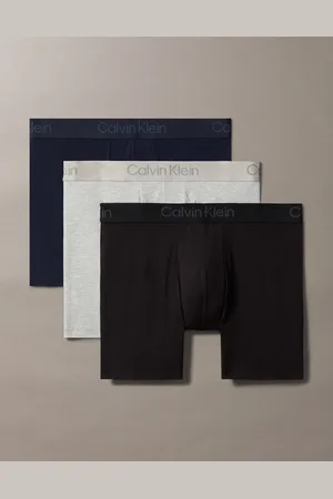 Calvin Klein Pack de 3 calzoncillos bóxer de color gris, azul marino y negro Ultra Soft Modal de -Multicolor