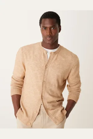 ASOS Cárdigan color crudo de punto de -Beis neutro