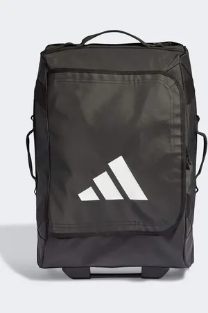 adidas Mochila con ruedas pequeña negra y blanca de -Negro