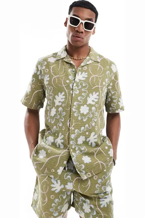 ASOS Camisa holgada con estampado floral y cuello de solapas de (parte de un conjunto)