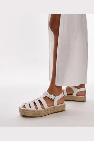 Topshop Alpargatas blancas estilo cangrejeras Chilli de