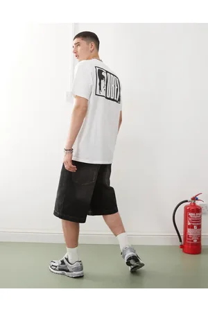 Obey Camiseta blanca con estampado trasero y logo gráfico Half Icon de