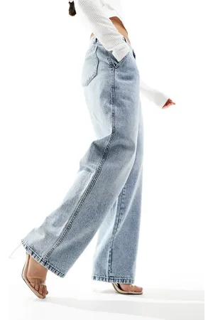 Kaiia Vaqueros azules de pernera ancha con lavado claro exclusivos de