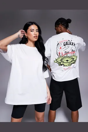 ASOS Camiseta blanca unisex extragrande con estampado de "Toy Story" de Disney Pixar de