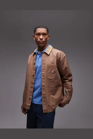 Tommy Hilfiger Sobrecamisa marrón de pana de