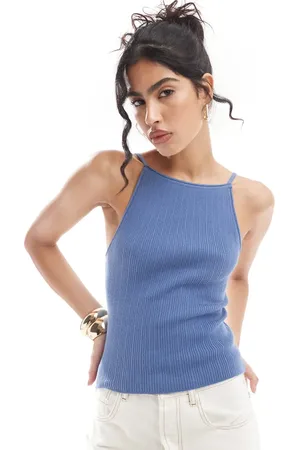 ASOS Top de tirantes con bordes vueltos de