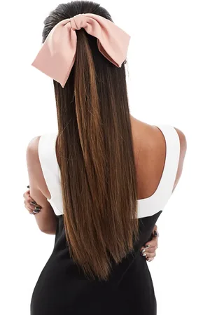 KITSCH Pack de 1 pasador para el cabello con lazo rosa palisandro de