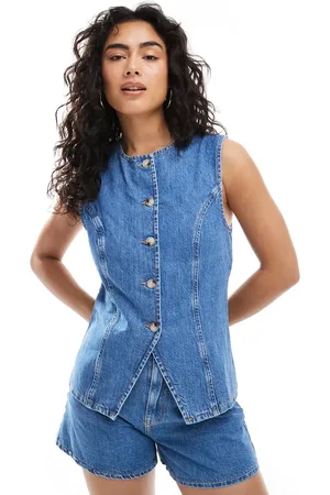 ASOS Chaleco de traje vaquero de (parte de un conjunto)