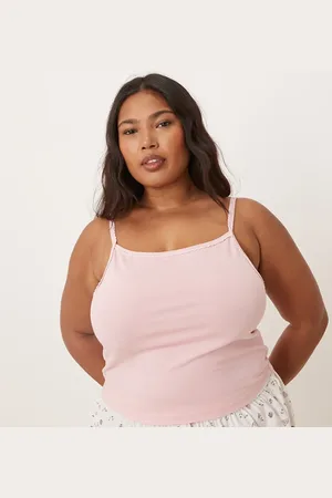 ASOS Top de pijama de tirantes Mix & Match de ASOS DESIGN Curve