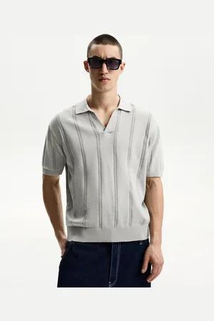 Bershka Polo Manga Corta Estructura Hombre Xs
