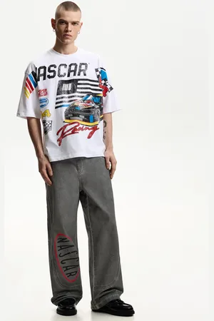 Bershka Pantalón Nascar Baggy Hombre 42