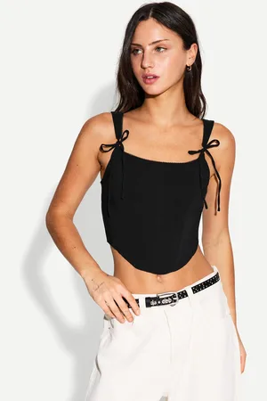 Bershka Top Corsé Lazos Mujer Xl