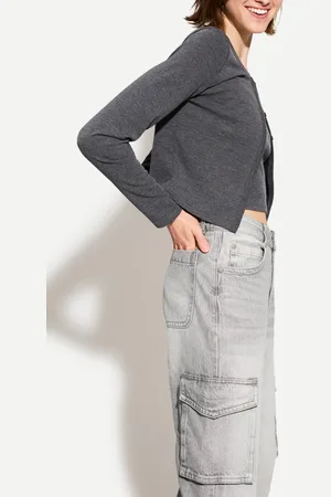 Bershka Jeans Cargo Straight Mujer 34