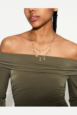 Bershka Pack 4 Collares Colgantes Mujer