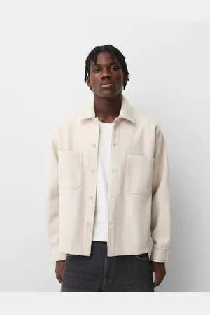 Bershka Sobrecamisa Franela Hombre Xs