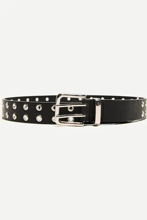Bershka Cinturón Efecto Piel Eyelets Mujer 95