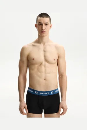 Bershka Pack 3 Boxers Cintura Ancha Print Hombre S