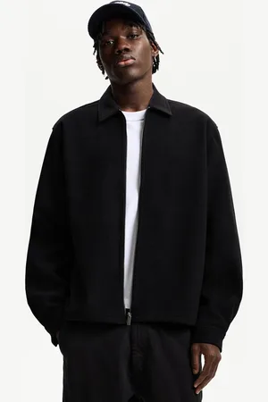 Bershka Sobrecamisa Boxy Cremallera Hombre S